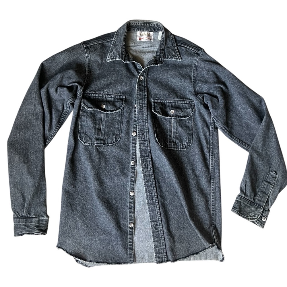 Vintage Cabela’s Black Washed Denim Shirt
